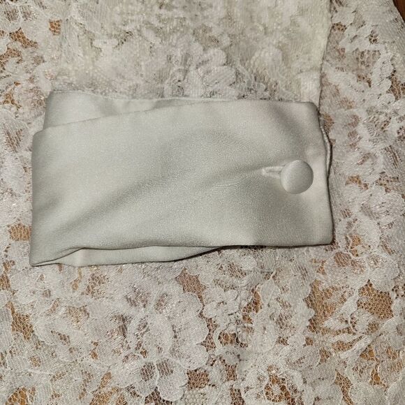 Vintage Gold Label Victoria's Secret White Lace Bridal Nightgown Shirt M/L - Picture 7 of 15